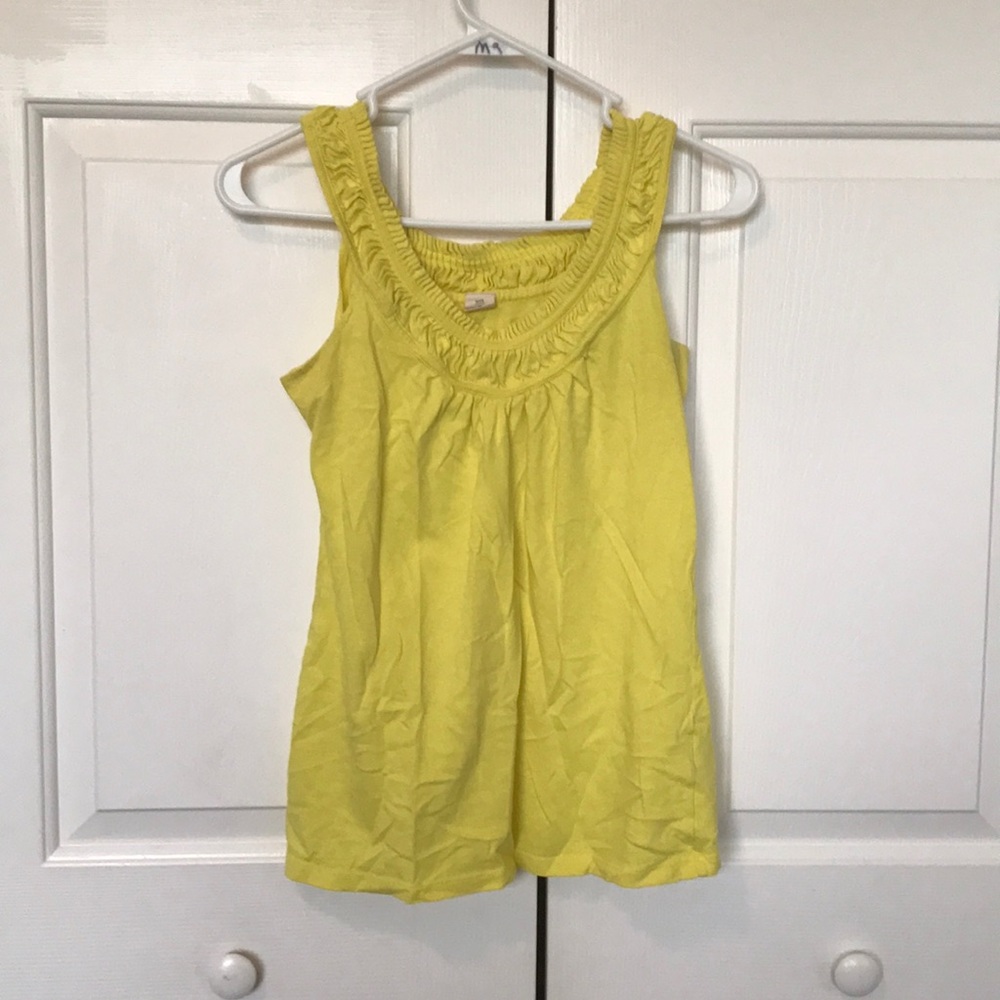 Old Navy bright yellow sleeveless shirt